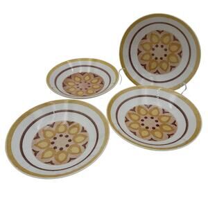 Vintage "Yellow Star" Cereal/Soup Bowls by Taylor Smith Taylor (TST) Set of 4